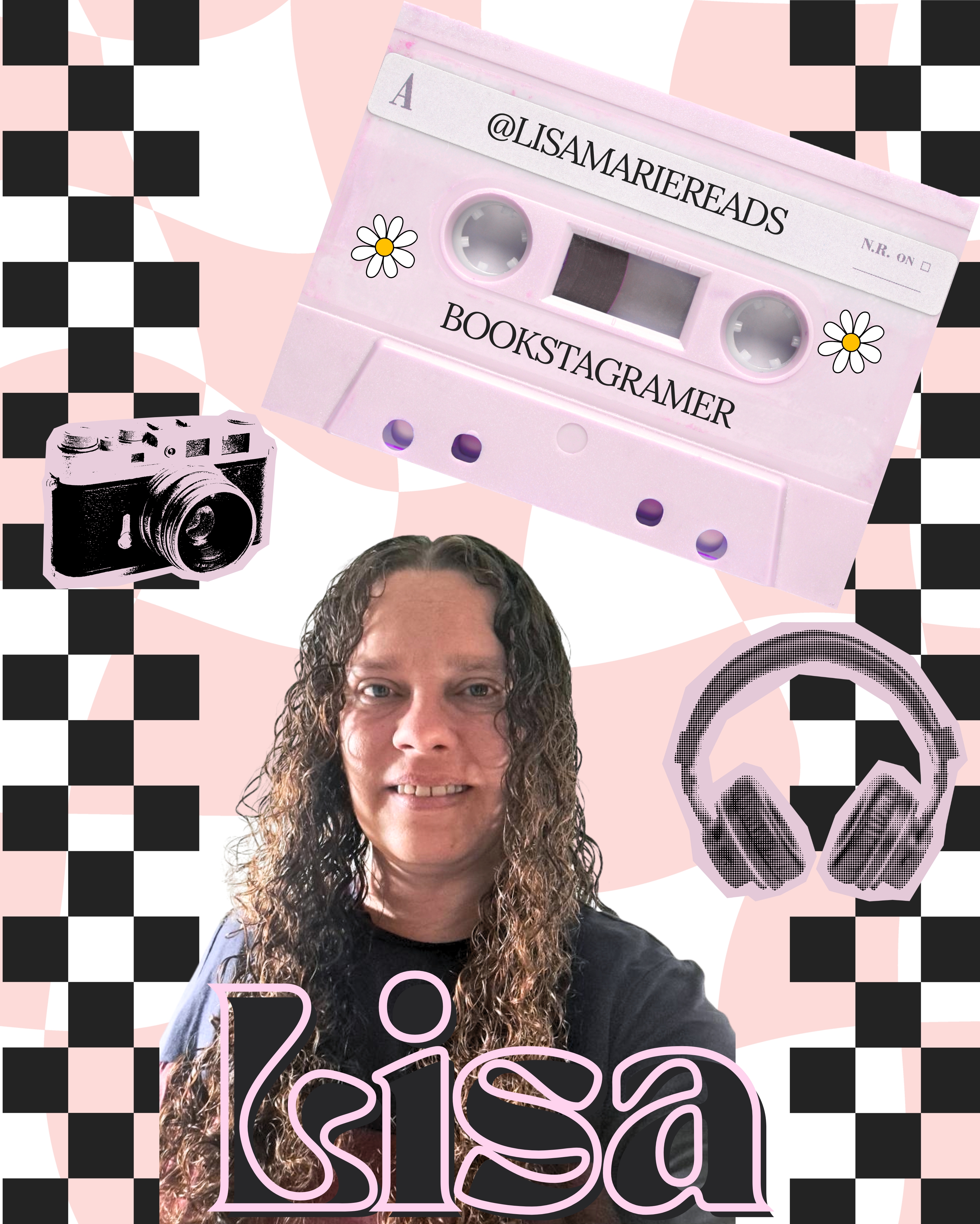 photo of a woman smiling with her name and pressing matters podcast