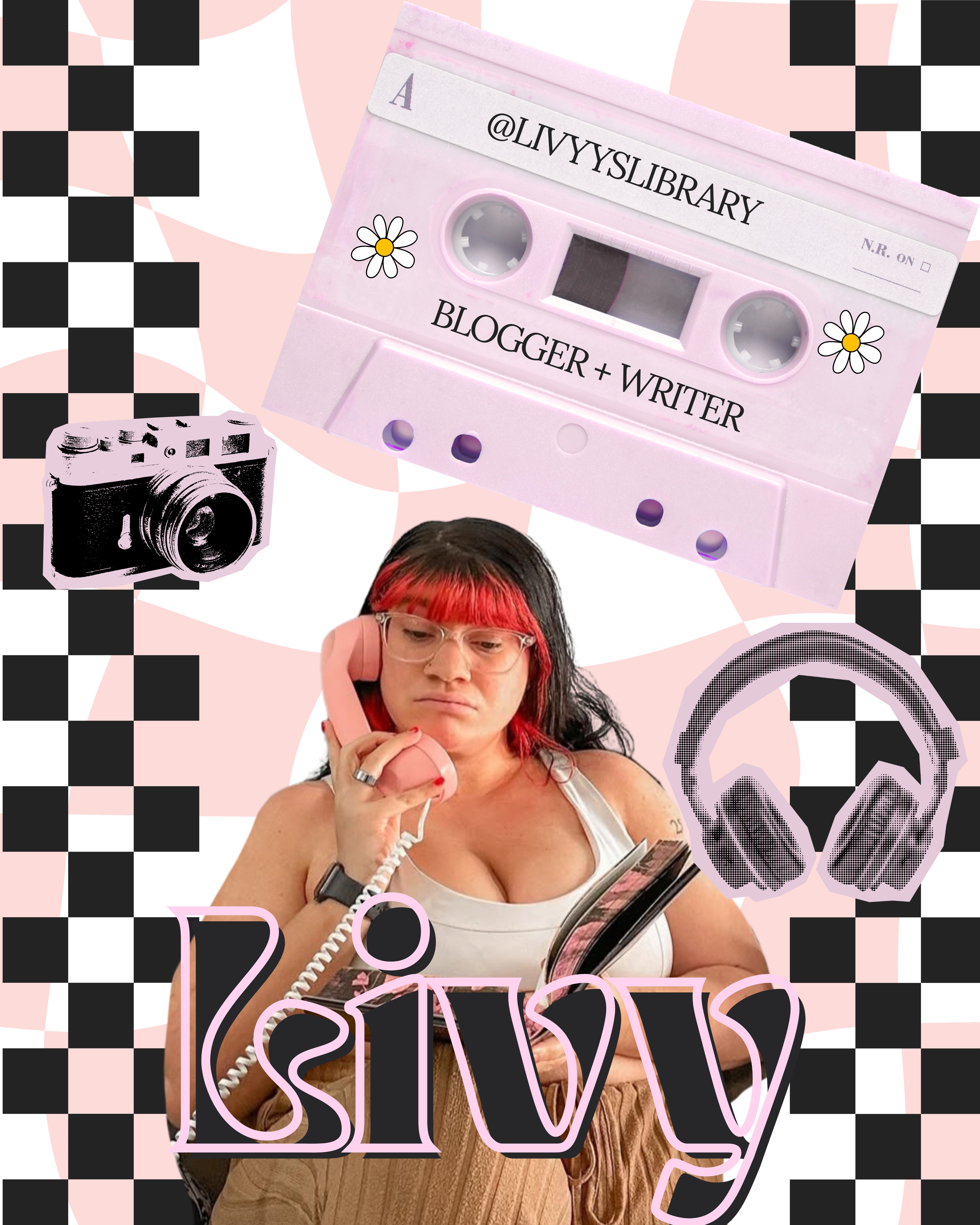 photo of a woman smiling with her name and pressing matters podcast