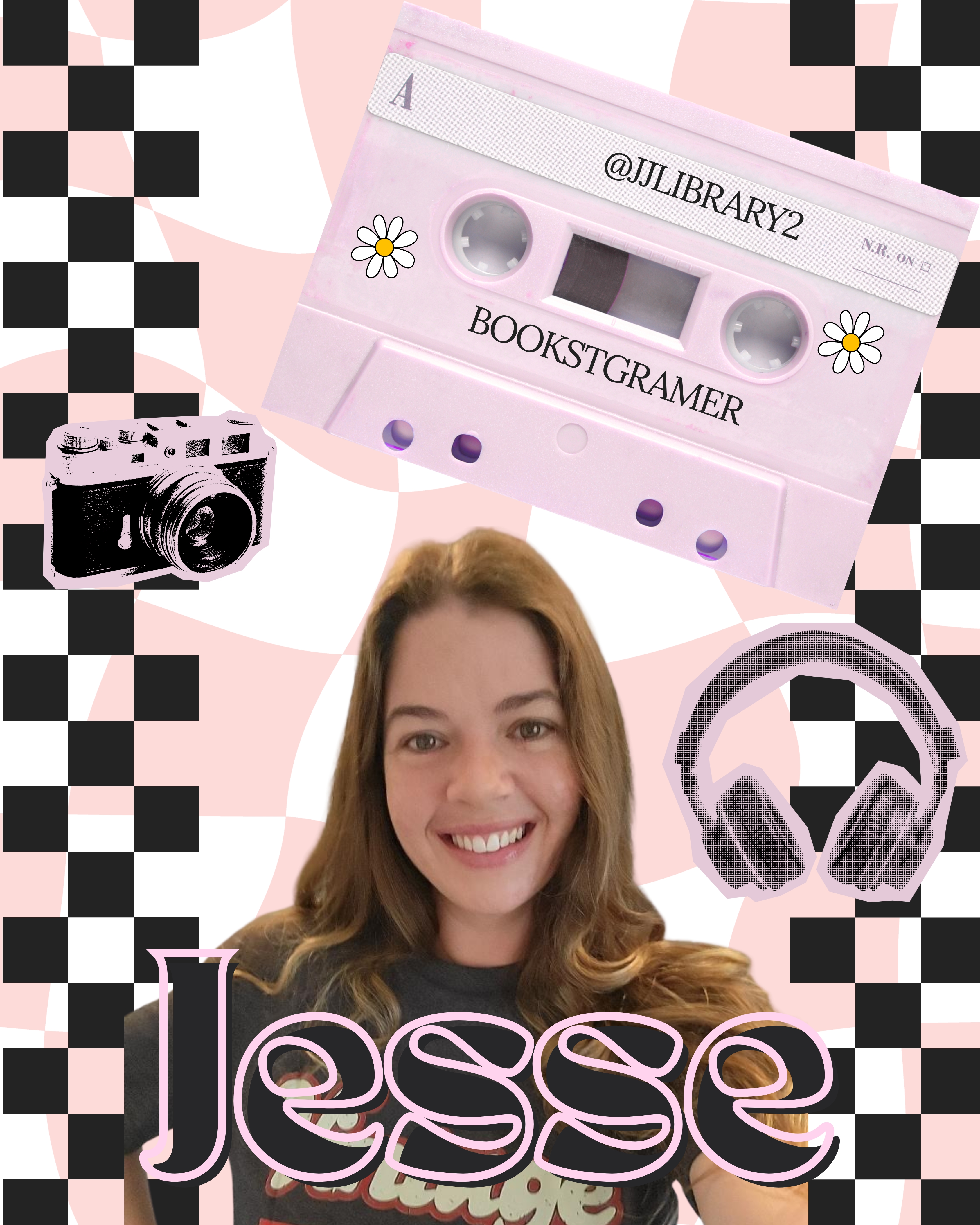 photo of a woman smiling with her name and pressing matters podcast